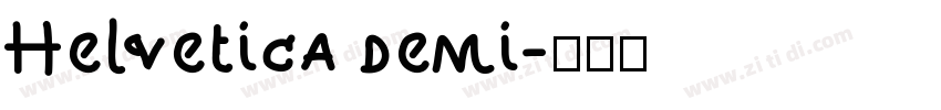 Helvetica demi字体转换